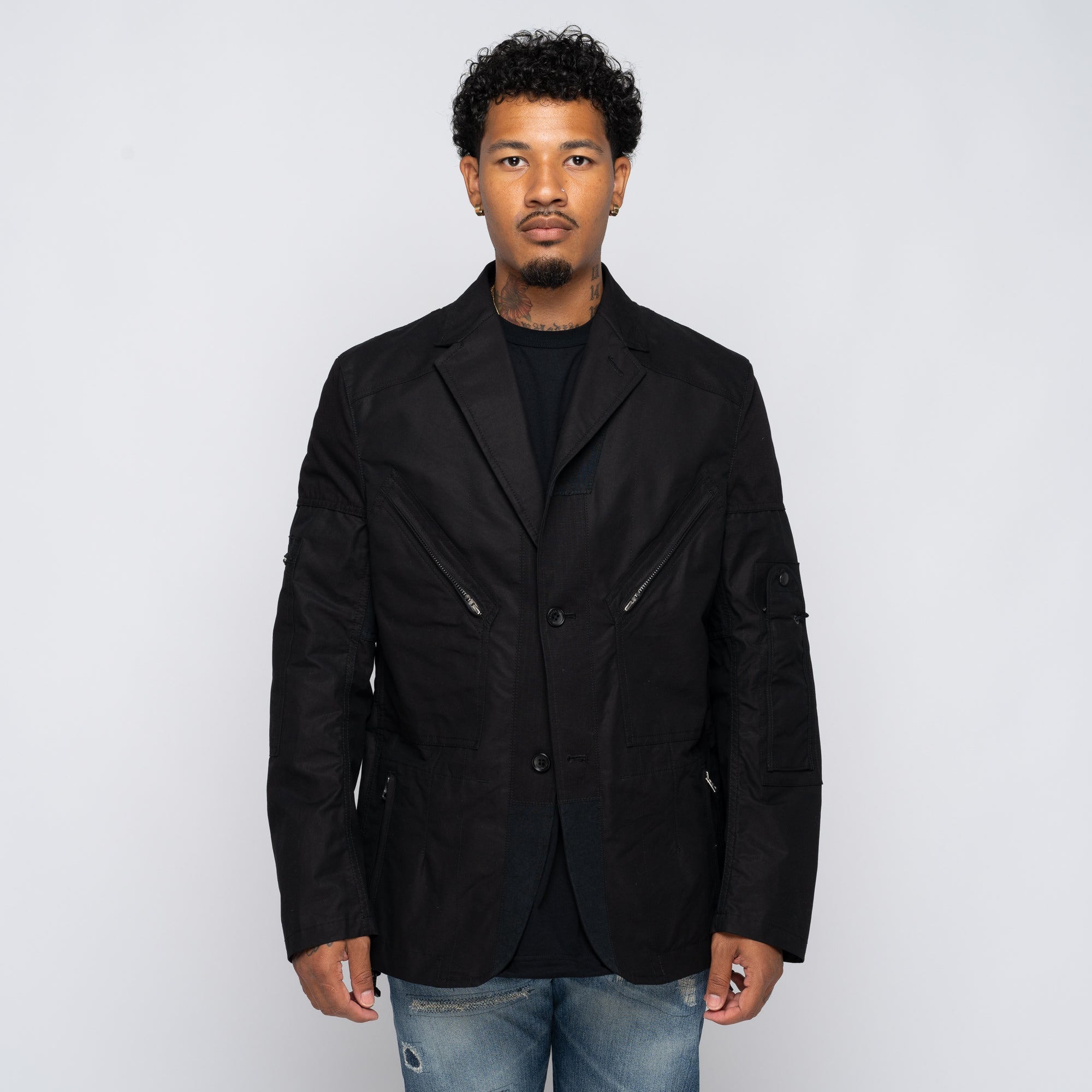 Utility Blazer Black WN-J002-051