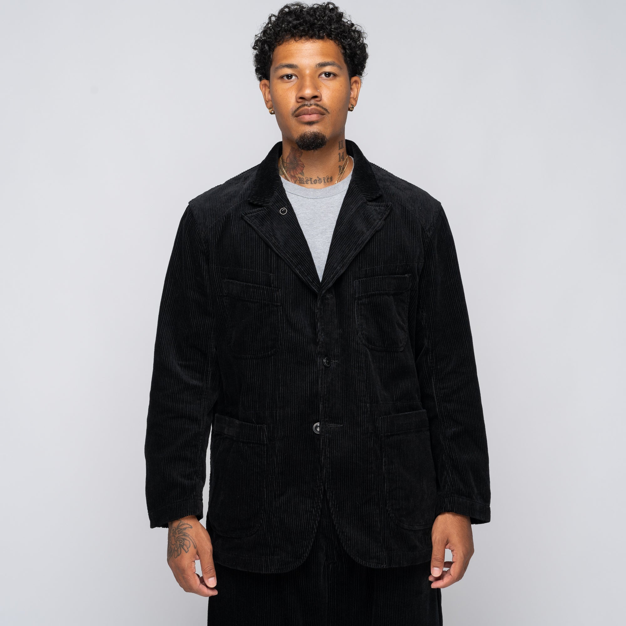 EG Bedford Jacket 8W Corduroy Black 24F1D005