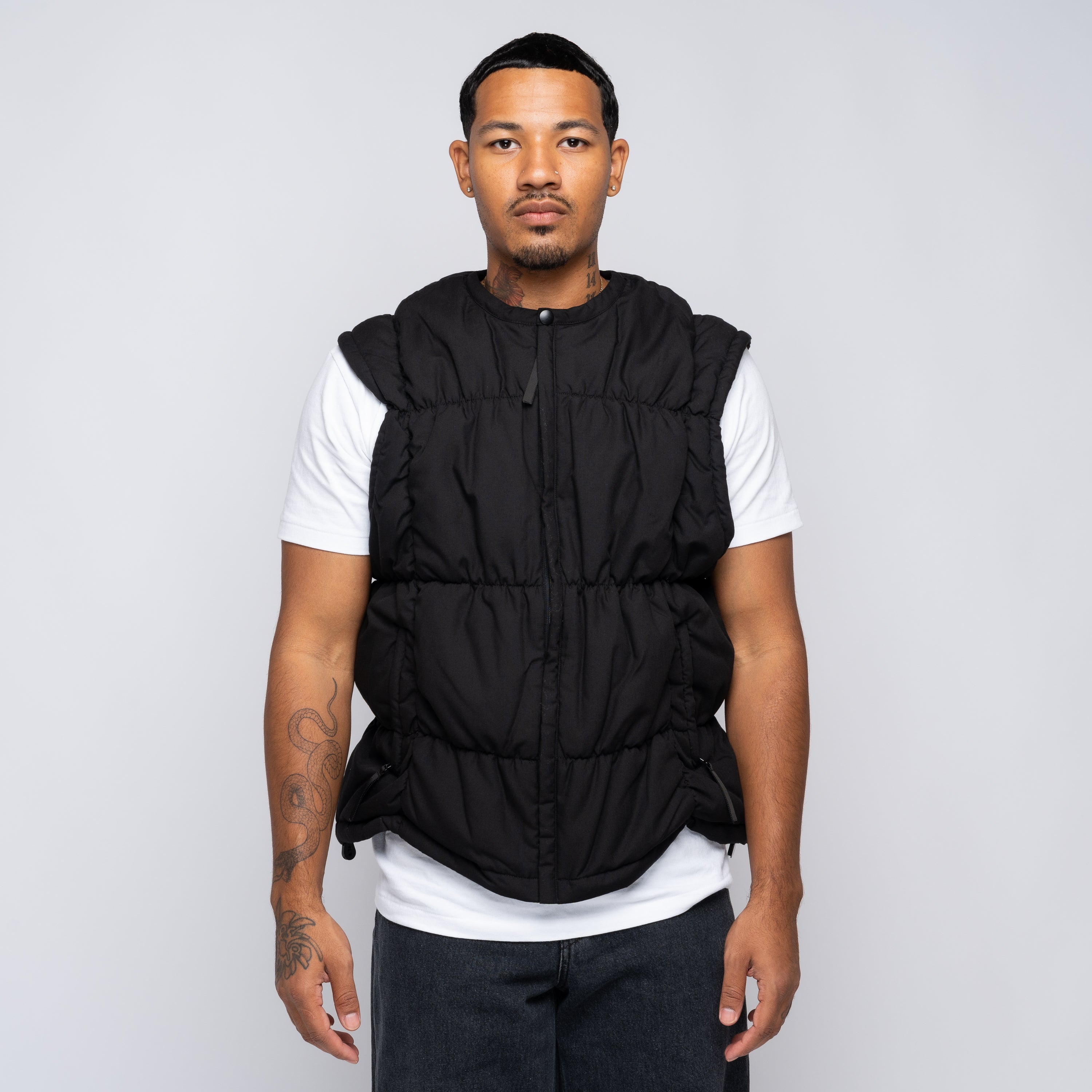 Wind and Sea Puffer Vest Black WDS-O-CLC-24-Q4-JK-02