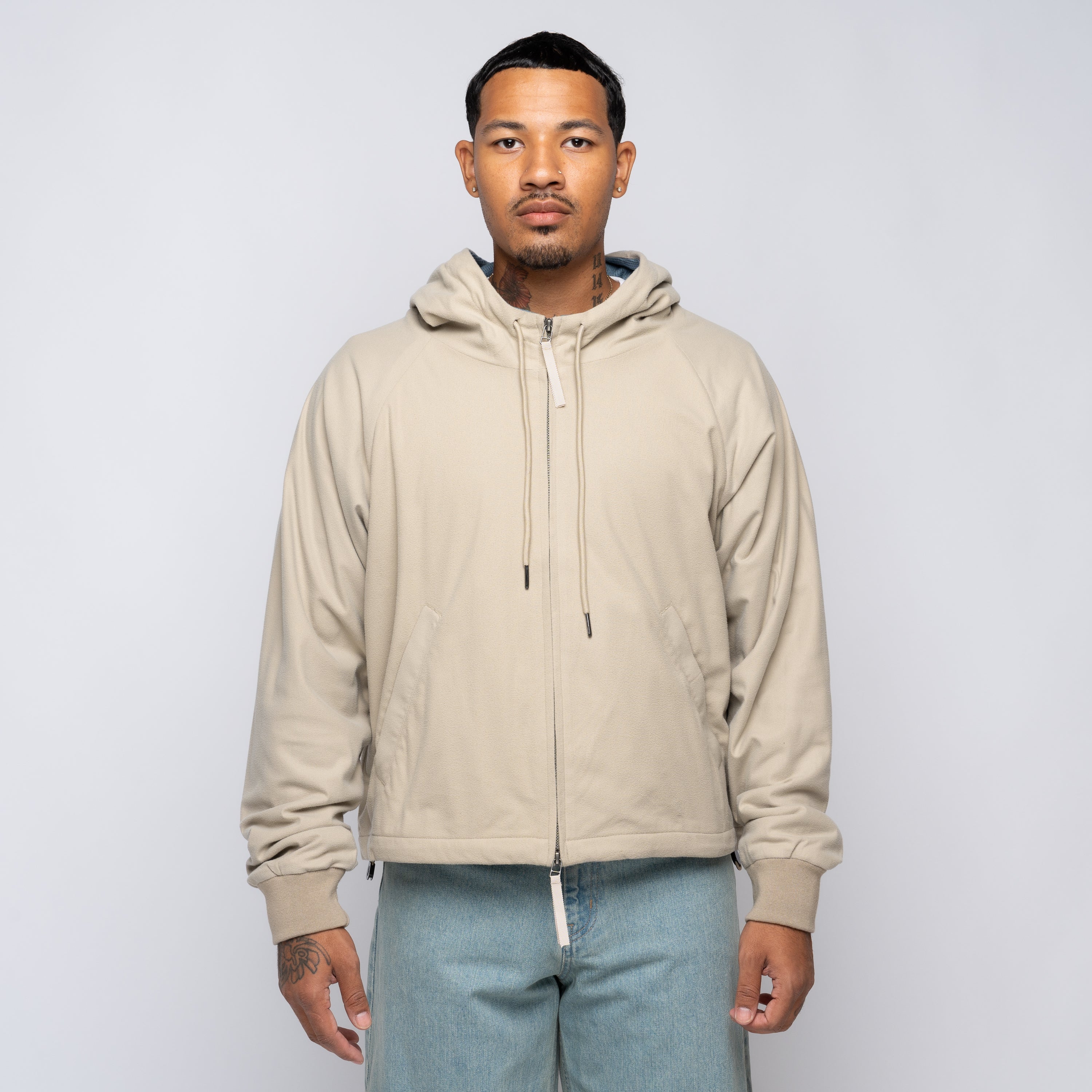 Wind and Sea Fleece Zip Khaki WDS-O-CLC-24-Q4-TP-01