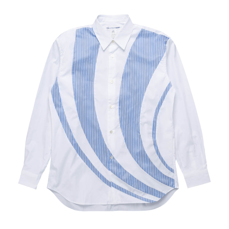 即支払 XL  CDG Patchwork Button Up Shirt